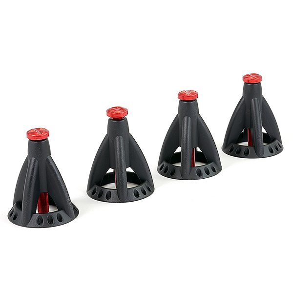 image FASTRAX 6-TON ALLOY ADJUSTABLE SCALE HEIGHT JACK STAND (4PC) - Black - Image 1