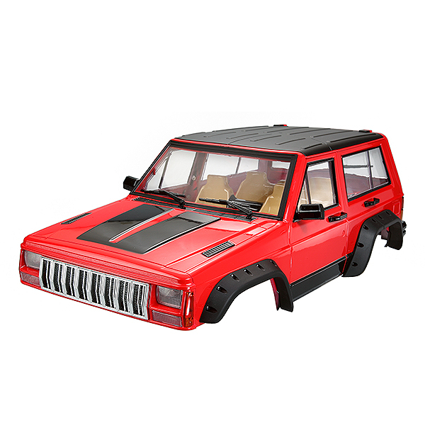 image FASTRAX 1/10 ROCKEE FULLCAB & INTERIOR HARDBODY 313mm - RED - Image 1