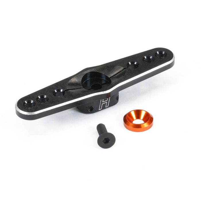 FASTRAX 24T BLACK ALUMINIUM DOUBLE SERVO HORN (HITEC) - Image 1