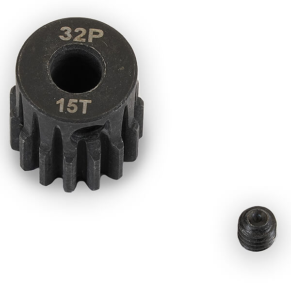 image FASTRAX 32DP 15T STEEL PINION GEAR (5MM) - Image 1