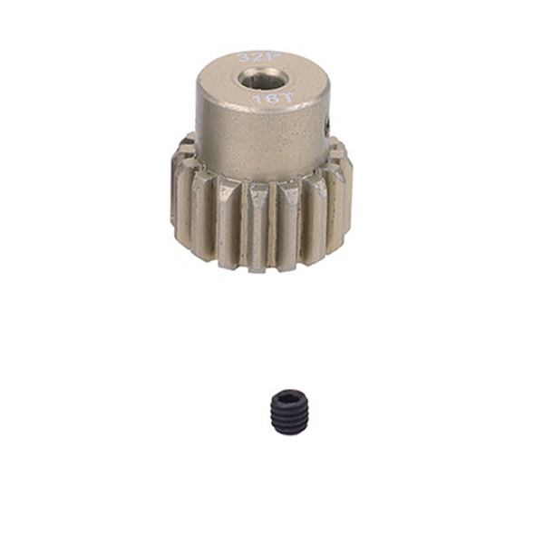 image FASTRAX 32DP 18T ALUMINIUM 7075 PINION GEAR (3.2mm SHAFT) - Image 1