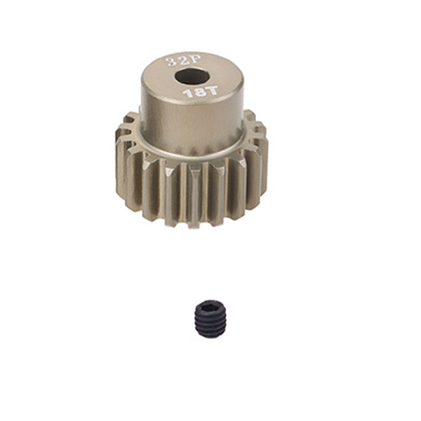 image FASTRAX 32DP 20T ALUMINIUM 7075 PINION GEAR (3.2mm SHAFT) - Image 1