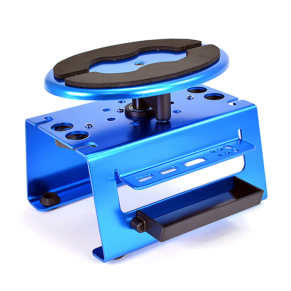 image FASTRAX DELUXE ALUM LOCKING ROTATING MAINTENANCE STAND - BLUE - Image 1