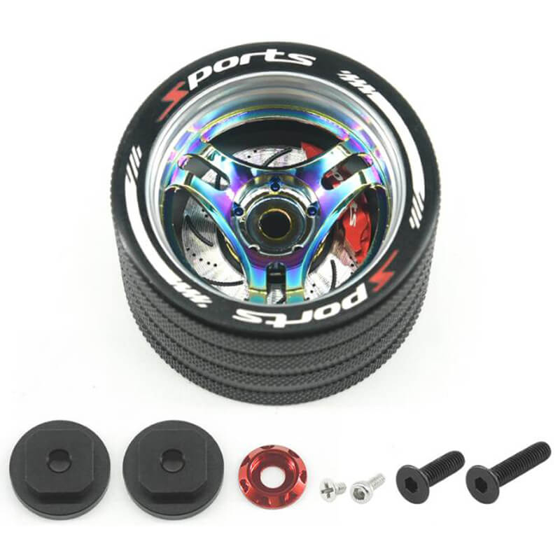 image FASTRAX ALUMINIUM STEERING 3-SPOKE WHEEL - SANWA, FUTABA, FLYSKY - Image 1