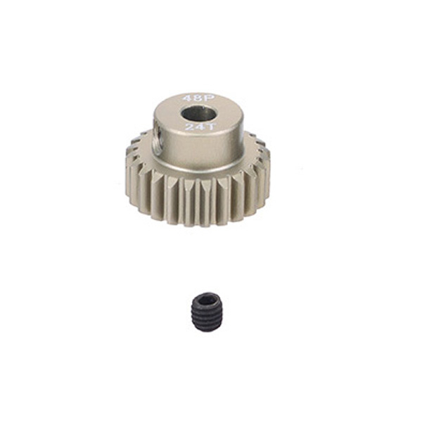 image FASTRAX 48DP 24T ALUMINIUM 7075 PINION GEAR - Image 1