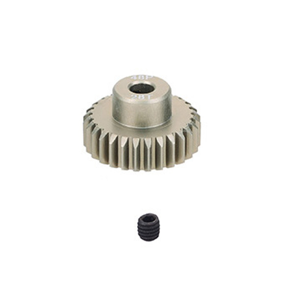 image FASTRAX 48DP 28T ALUMINIUM 7075 PINION GEAR - Image 1