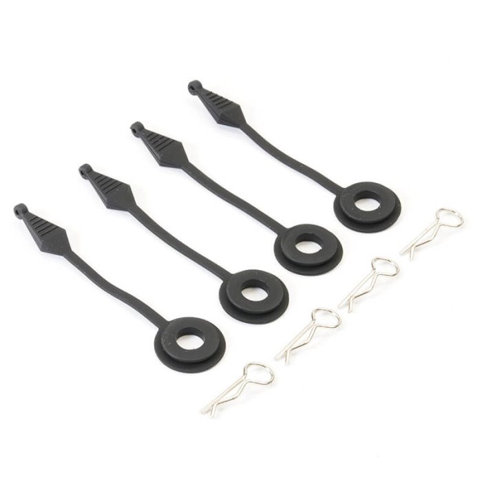 Fastrax Body Pin Holder/Body Protector 4Pcs Large Black - Image 1