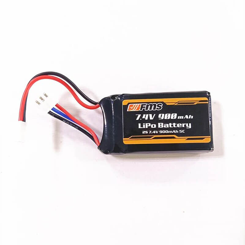 image FMS LIPO BATTERY 2S 7.4V 900mAH - Image 1