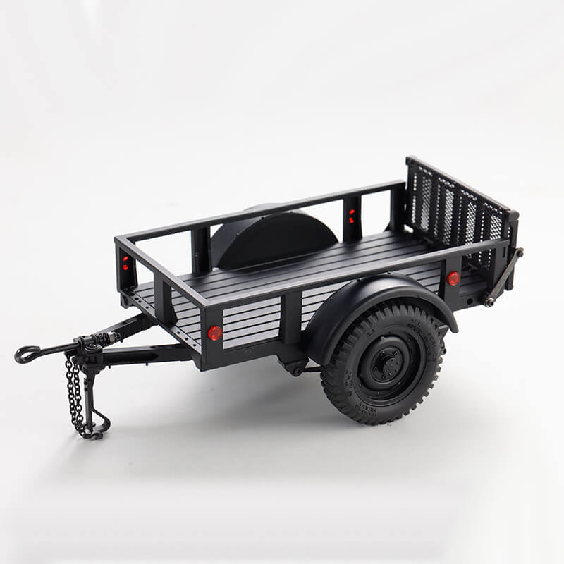 image FMS 1:18 / 1:12 UTILITY TRAILER B BLACK - Image 1