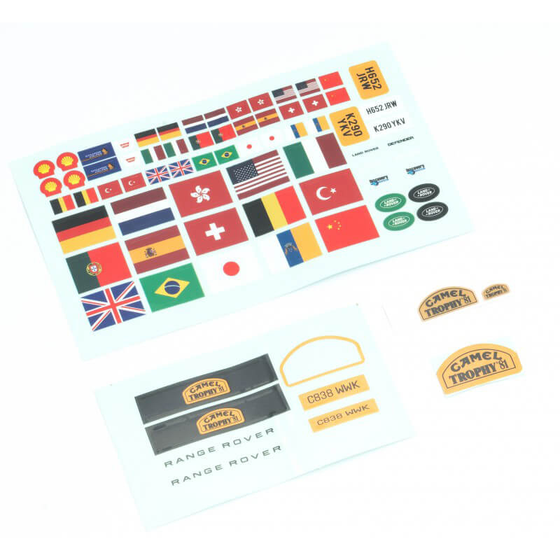 image FMS FCX24M 12481 RANGE ROVER FIRST-GENERATION CAR BODY DECAL - Image 1