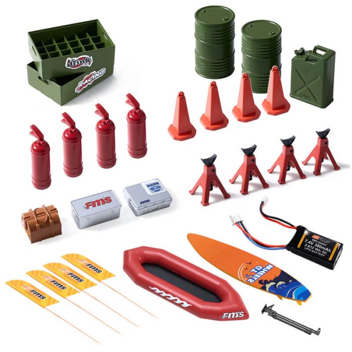FMS LAND ROVER TROPHY DECORATION SET WITH BATTERY - Image 1