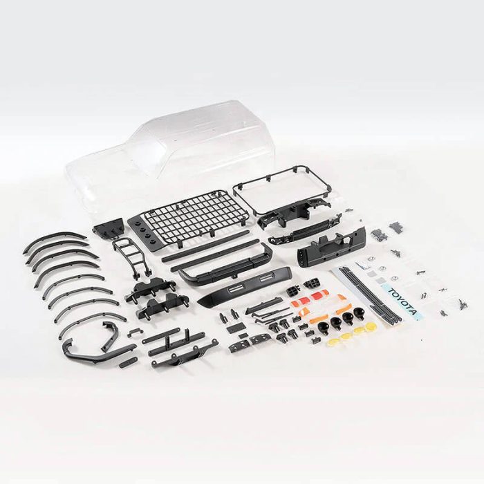 FMS FCX10 TOYOTA LC80 CLEAR CAR BODY PARTS - Image 1
