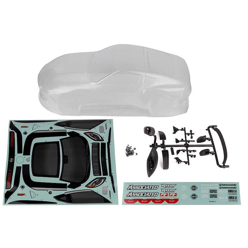 image TEAM ASSOCIATED APEX 2 SPORT NISSAN Z BODY SET CLEAR - Image 1