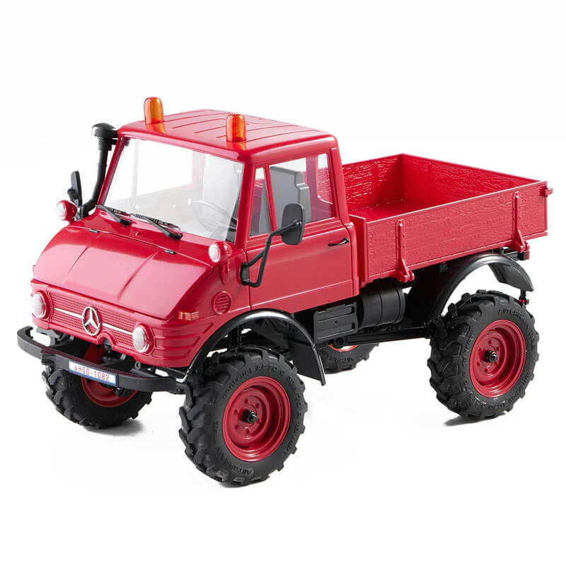 image FMS FCX24 1/24TH UNIMOG SCALER RTR - RED - Image 1