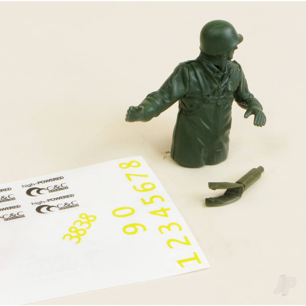 U.S. M26 Pershing Decals and Driver Set (Green) (for HLG3838) image_JP-4401102