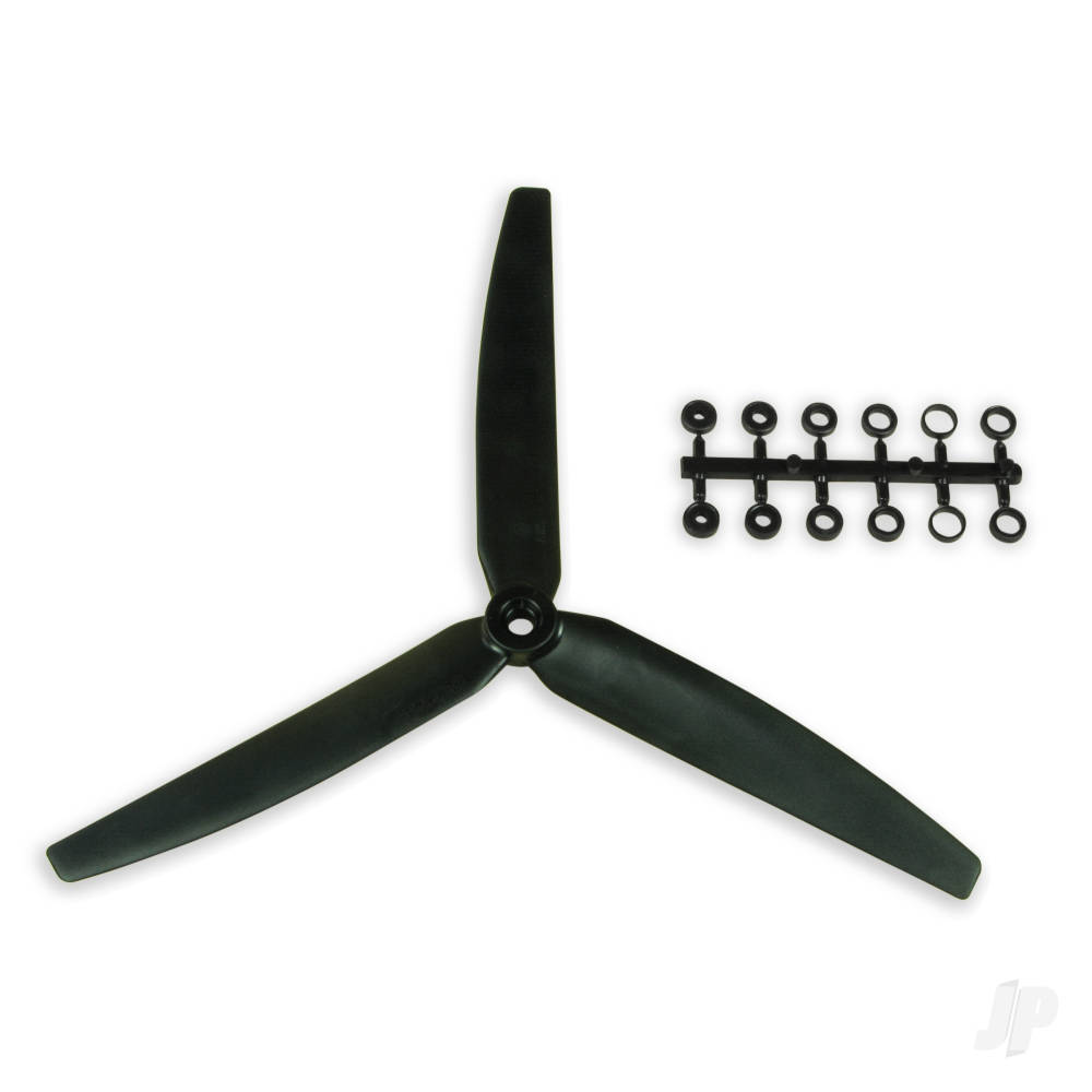 7x3.5 Slow Fly Propeller 3-Blade Black image_JP-4460331