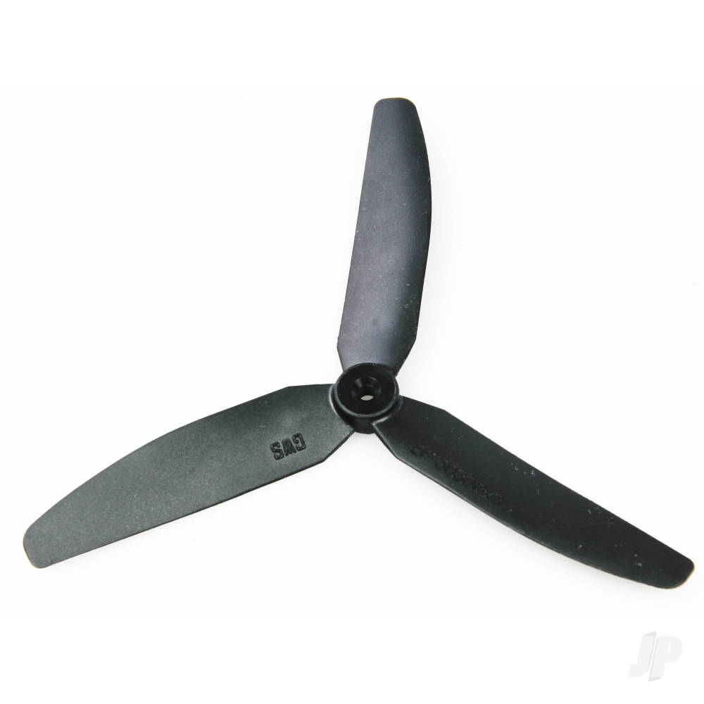 5x3 Slow Fly Propeller 3-Blade Black Opposite Rotation image_JP-4460336