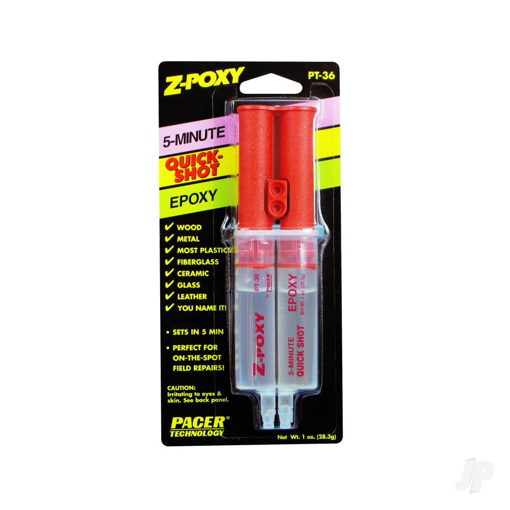 PT36 Z-Poxy 5 Minute Epoxy Dual Syringe 1oz (Box of 12) image_JP-5525770