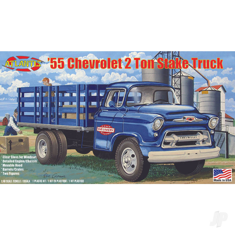 1:48 1955 Chevy Stake Truch with Glass image_JP-AMCH1401