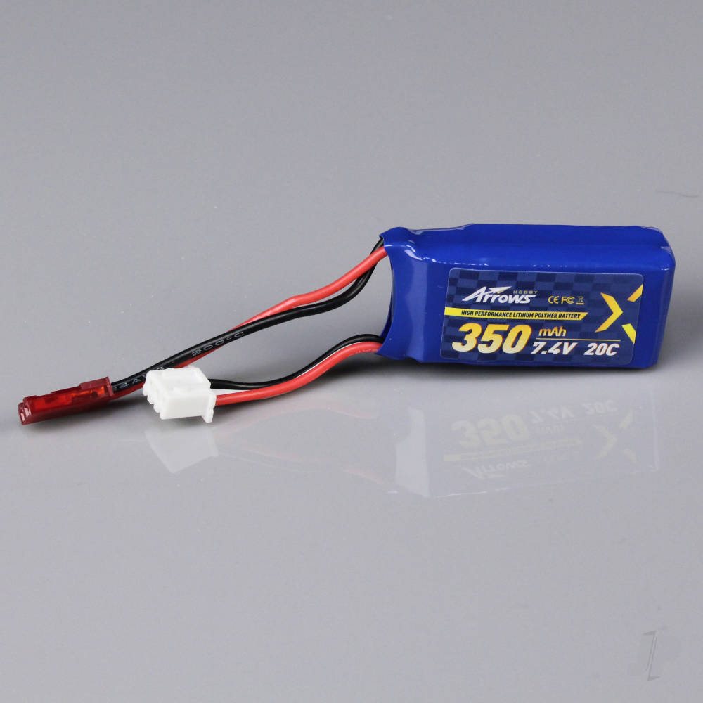 LiPo 2S 350mAh 7.4V 20C JST (for Pioneer) image_JP-ARRLIPBAT01