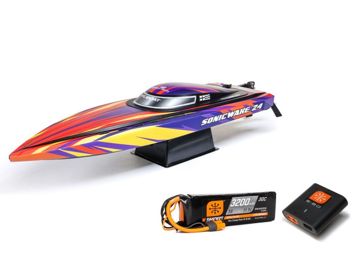 Sonicwake 24" Self-Righting Brushless Deep-V RTR, Red - Image 1