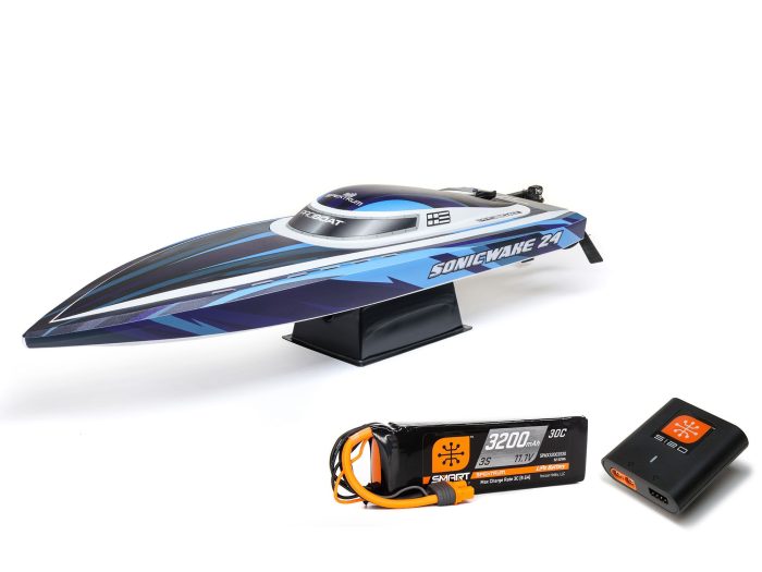 Sonicwake 24" Self-Righting Brushless Deep-V RTR, Blue - Image 1