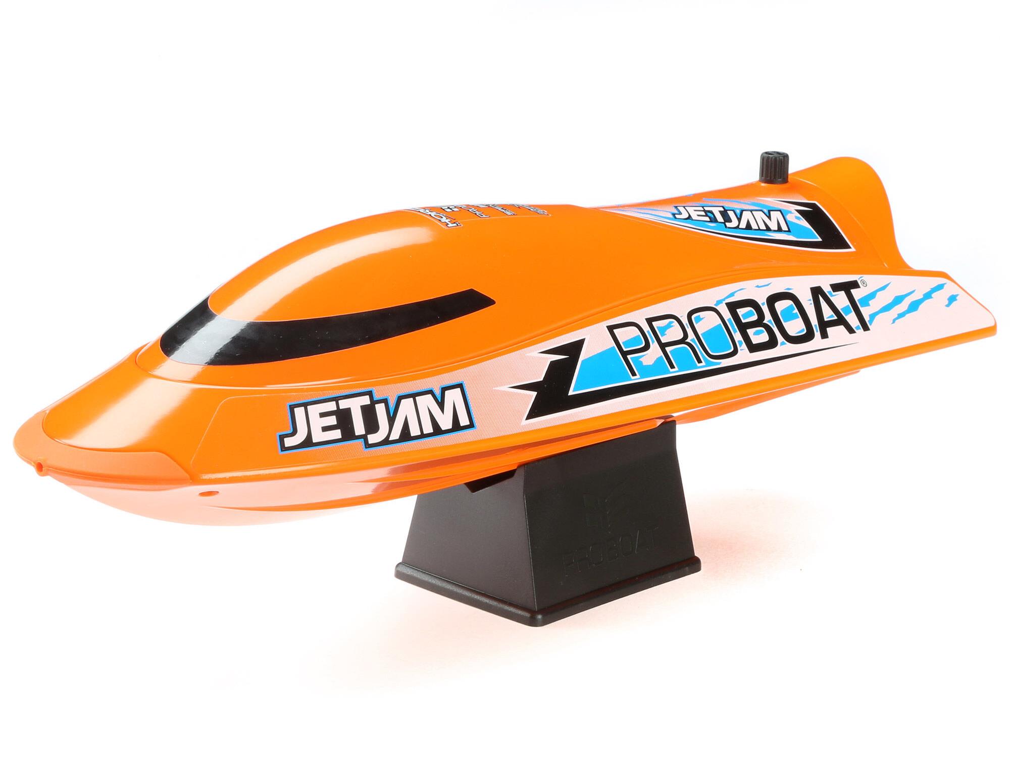 Jet Jam V2 12" Self-Righting Pool Racer Brushed RTR Jet Jam V2 12" Self-Righting Pool Racer Brushed RTR, Orange - Image 1