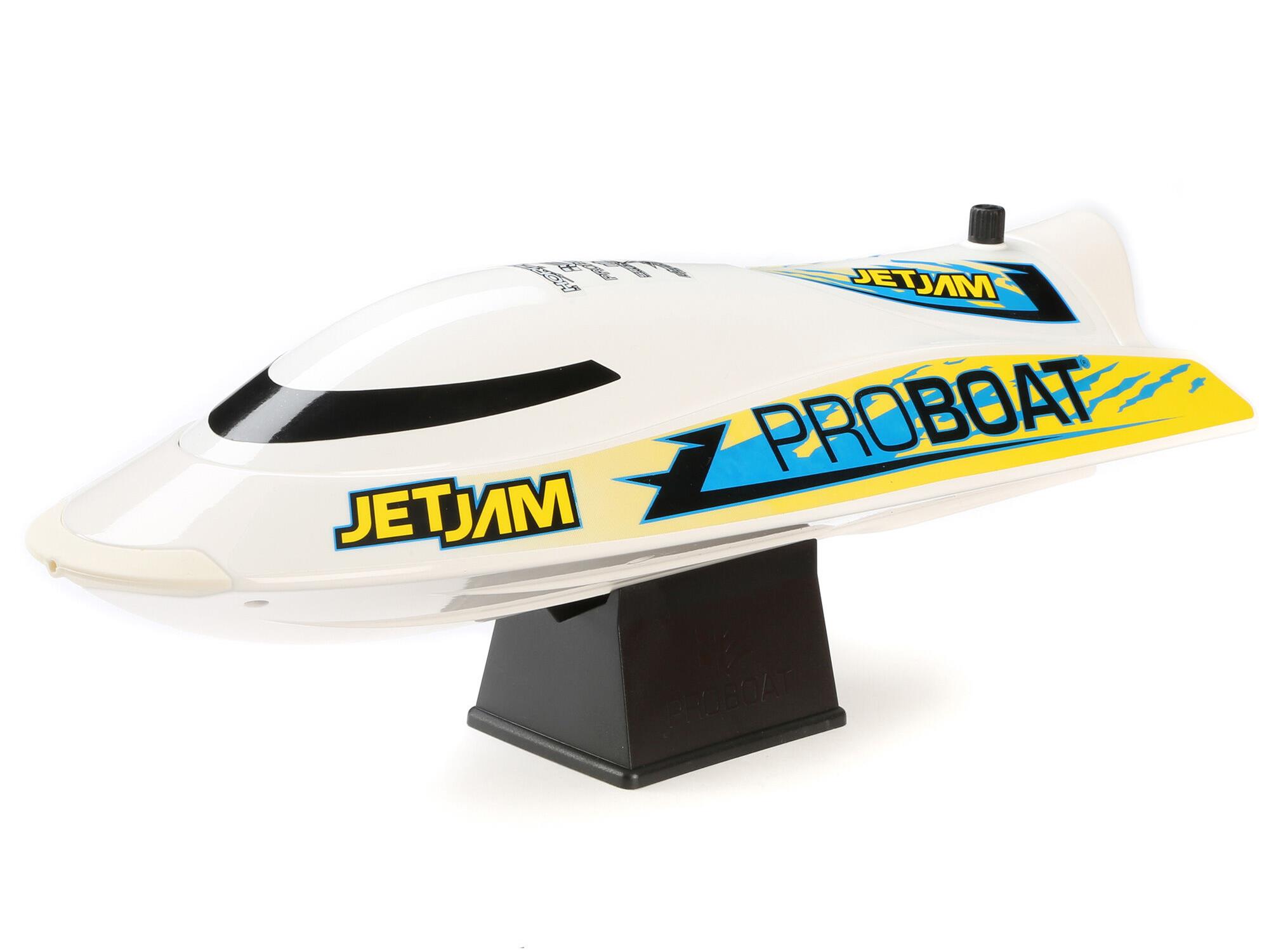 Jet Jam V2 12" Self-Righting Pool Racer Brushed RTR Jet Jam V2 12" Self-Righting Pool Racer Brushed RTR, White - Image 1