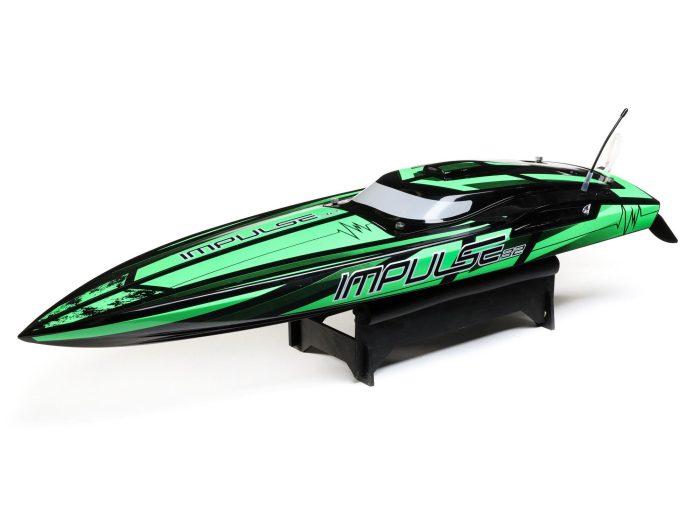 Impulse 32 Brushless Deep-V RTR w/Smart, Black/Green - Image 1