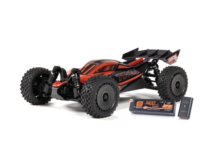 1/14 TYPHON GROM 223S BLX 4X4 with Batt/Charger Red - Image 1