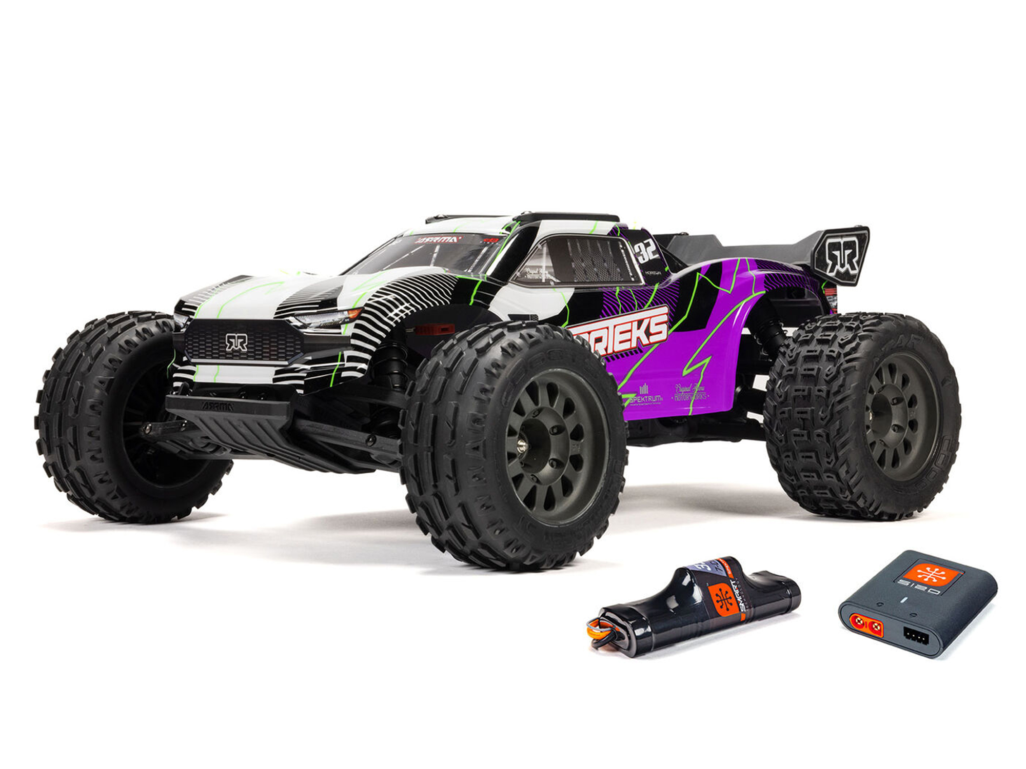 1/10 VORTEKS MEGA 550 4X2 ST with Battery & Charger Purple 1/10 VORTEKS MEGA 550 4X2 ST with Battery & Charger Purple - Image 1