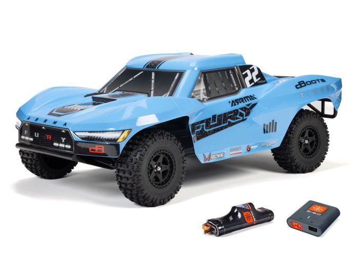 1/10 FURY MEGA 550 4X2 SCT with Battery & Charger Blue - Image 1