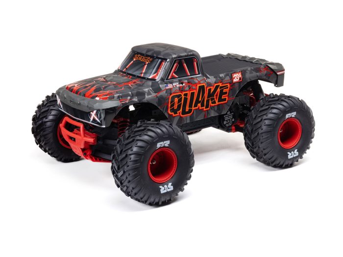 1/10 QUAKE 223S DSC 2WD RTR Brushless Monster Truck, Red - Image 1