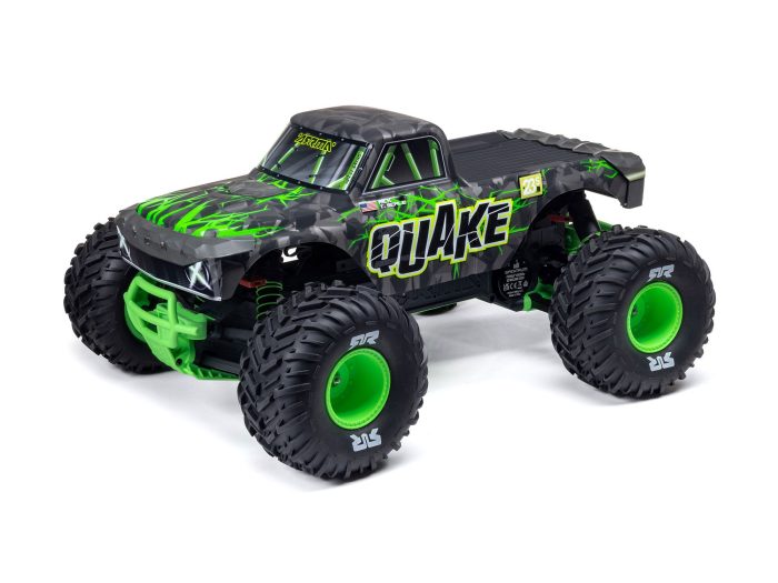 1/10 QUAKE 223S DSC 2WD RTR Brushless Monster Truck, Green - Image 1