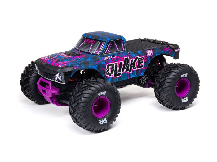 1/10 QUAKE 223S DSC 2WD RTR Brushless Monster Truck, Purple - Image 1