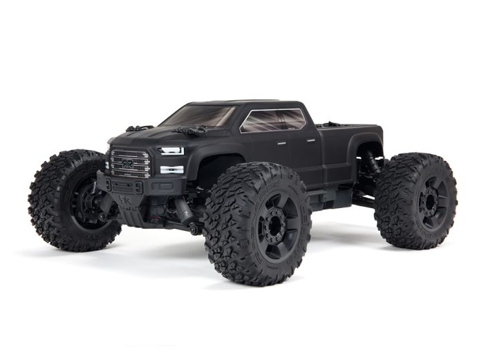 1/10 BIG ROCK CREW CAB 3S 4X4 BLX Monster Truck RTR Black - Image 1