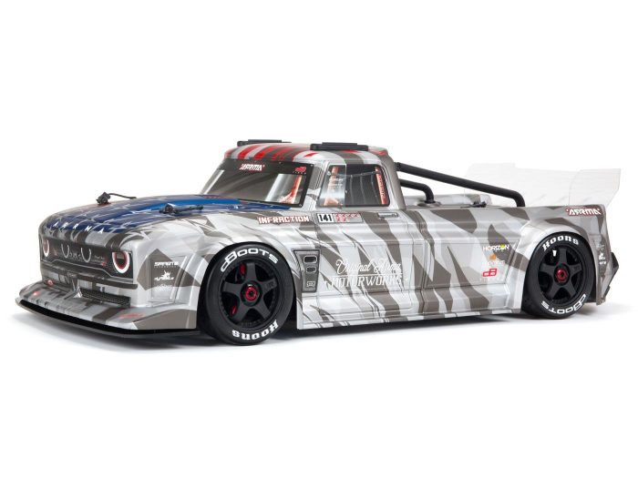1/7 INFRACTION 6S 4X4 BLX Resto-Mod Truck RTR Silver - Image 1