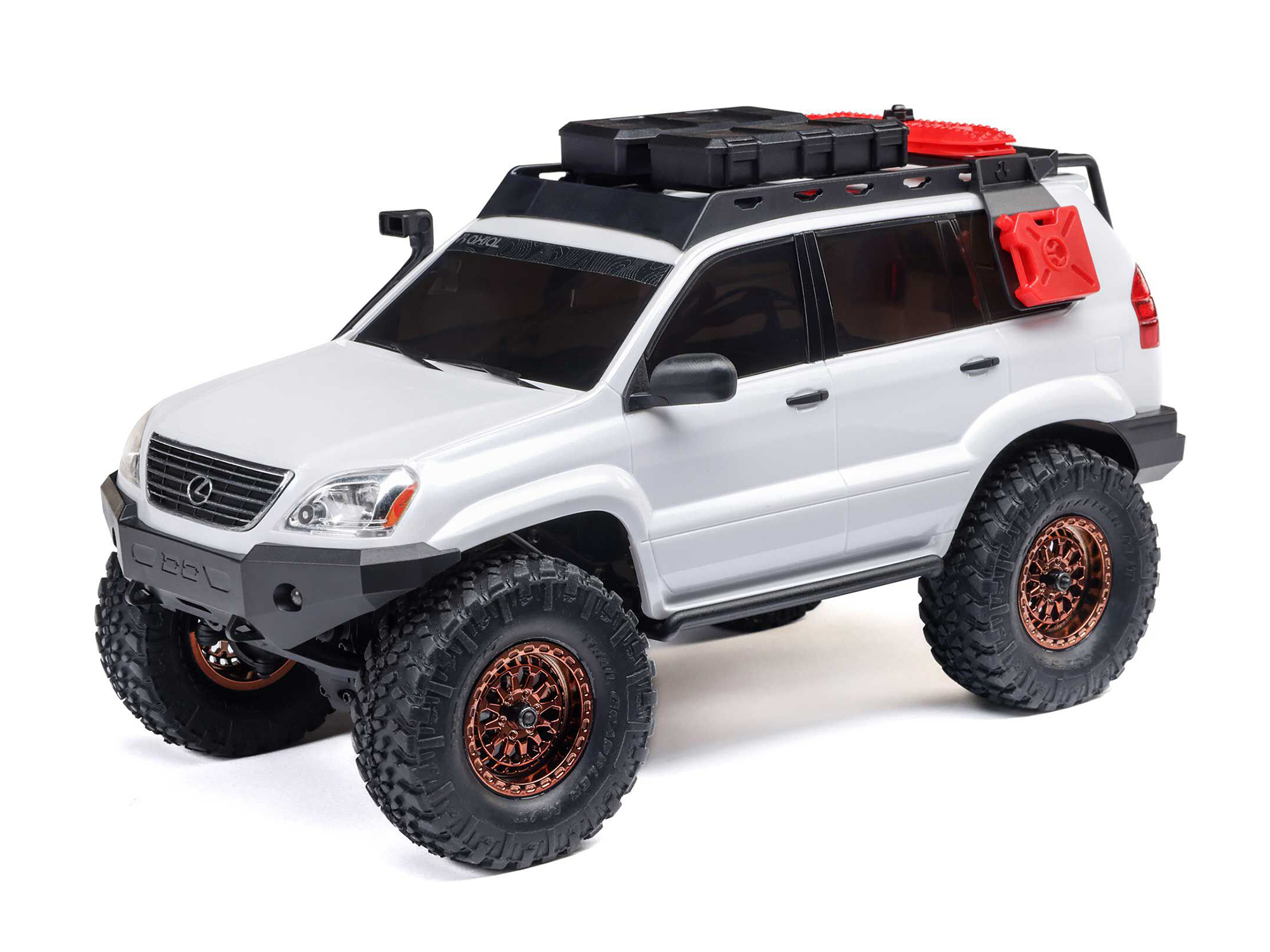 1/24 SCX24 Lexus GX 470 4WD Rock Crawler RTR White 1/24 SCX24 Lexus GX 470 4WD Rock Crawler RTR White - Image 1