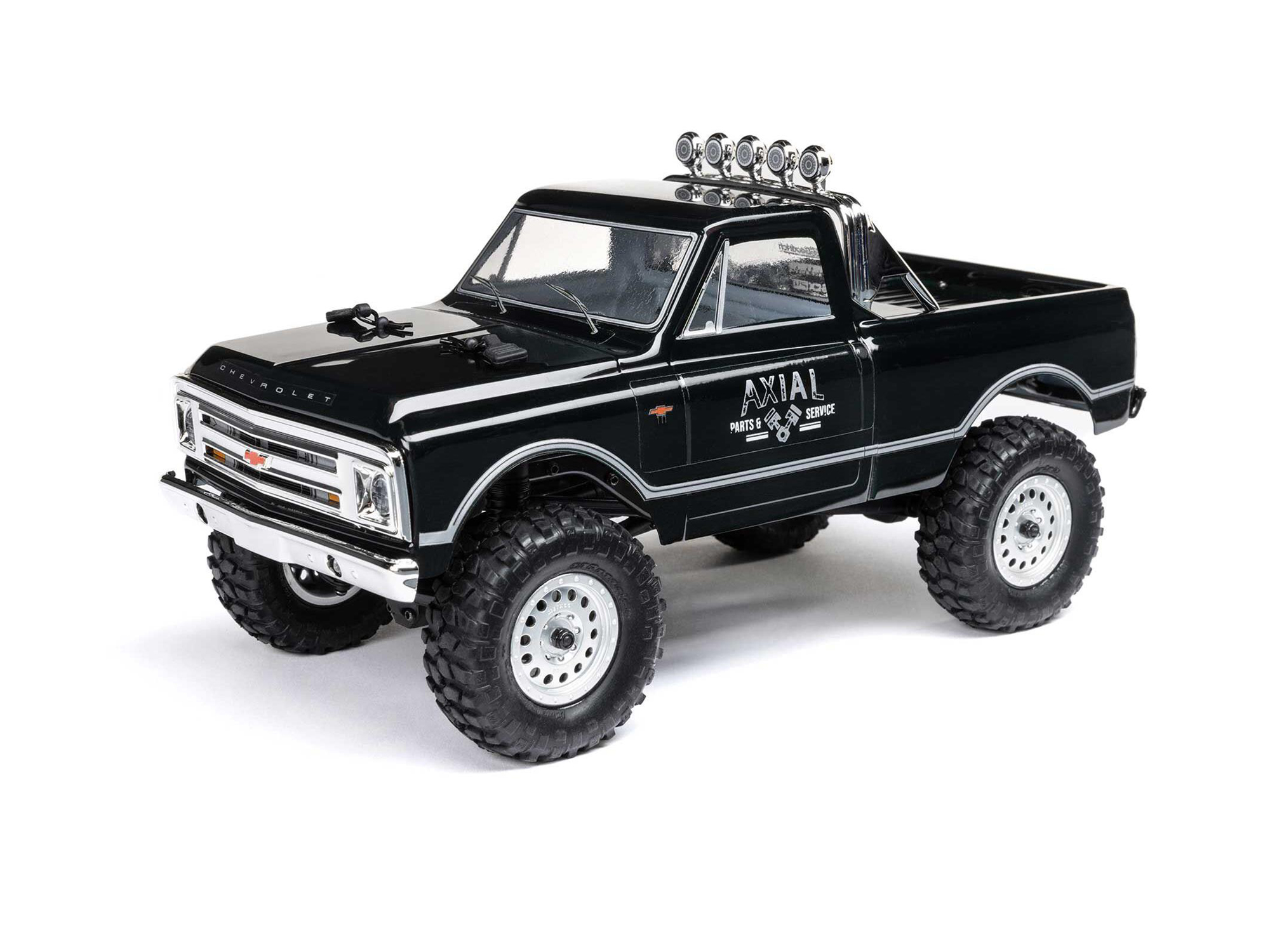 1/24 SCX24 1967 Chevrolet C10 4WD Rock Crawler RTR Black 1/24 SCX24 1967 Chevrolet C10 4WD Rock Crawler RTR Black - Image 1