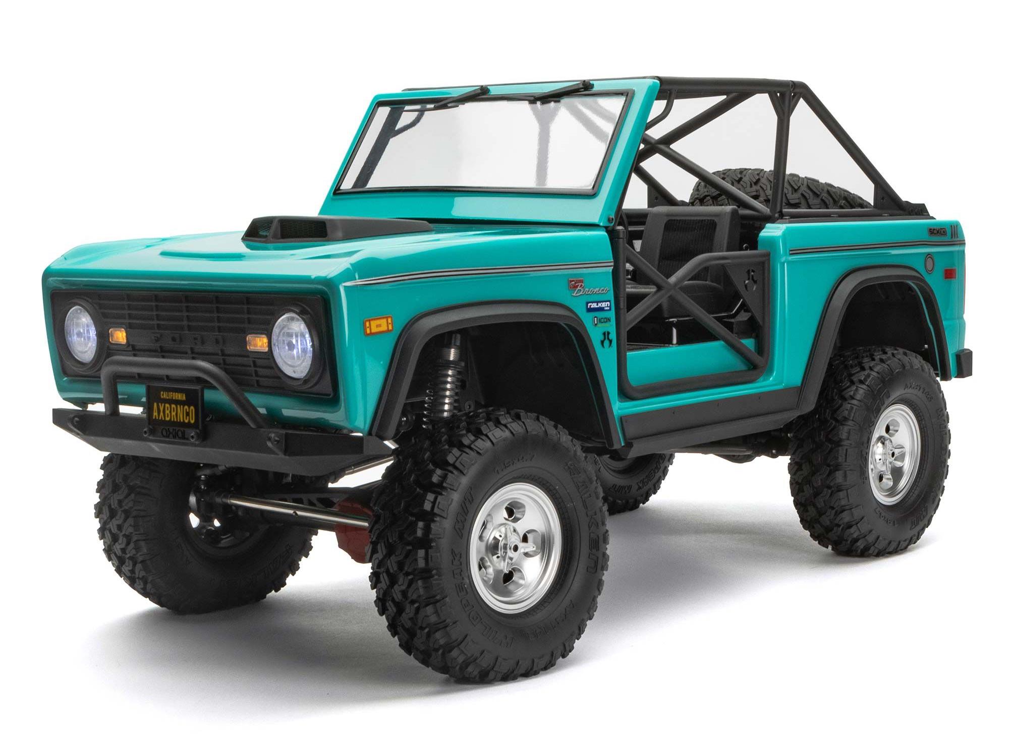 1/10 SCX10 III Early Ford Bronco 4WD Rock Crawler RTR Teal 1/10 SCX10 III Early Ford Bronco 4WD Rock Crawler RTR Teal - Image 1
