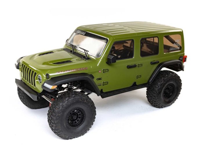 1/6 SCX6 Jeep JLU Wrangler 4WD Rock Crawler RTR Green - Image 1
