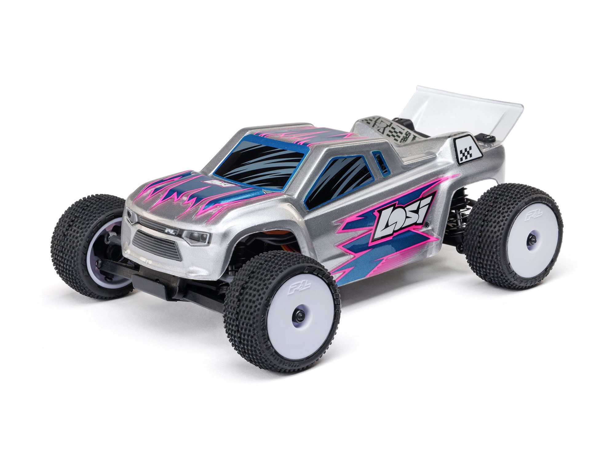 1/28 Micro-T 2WD Stadium Truck RTR Silver 1/28 Micro-T 2WD Stadium Truck RTR Silver - Image 1