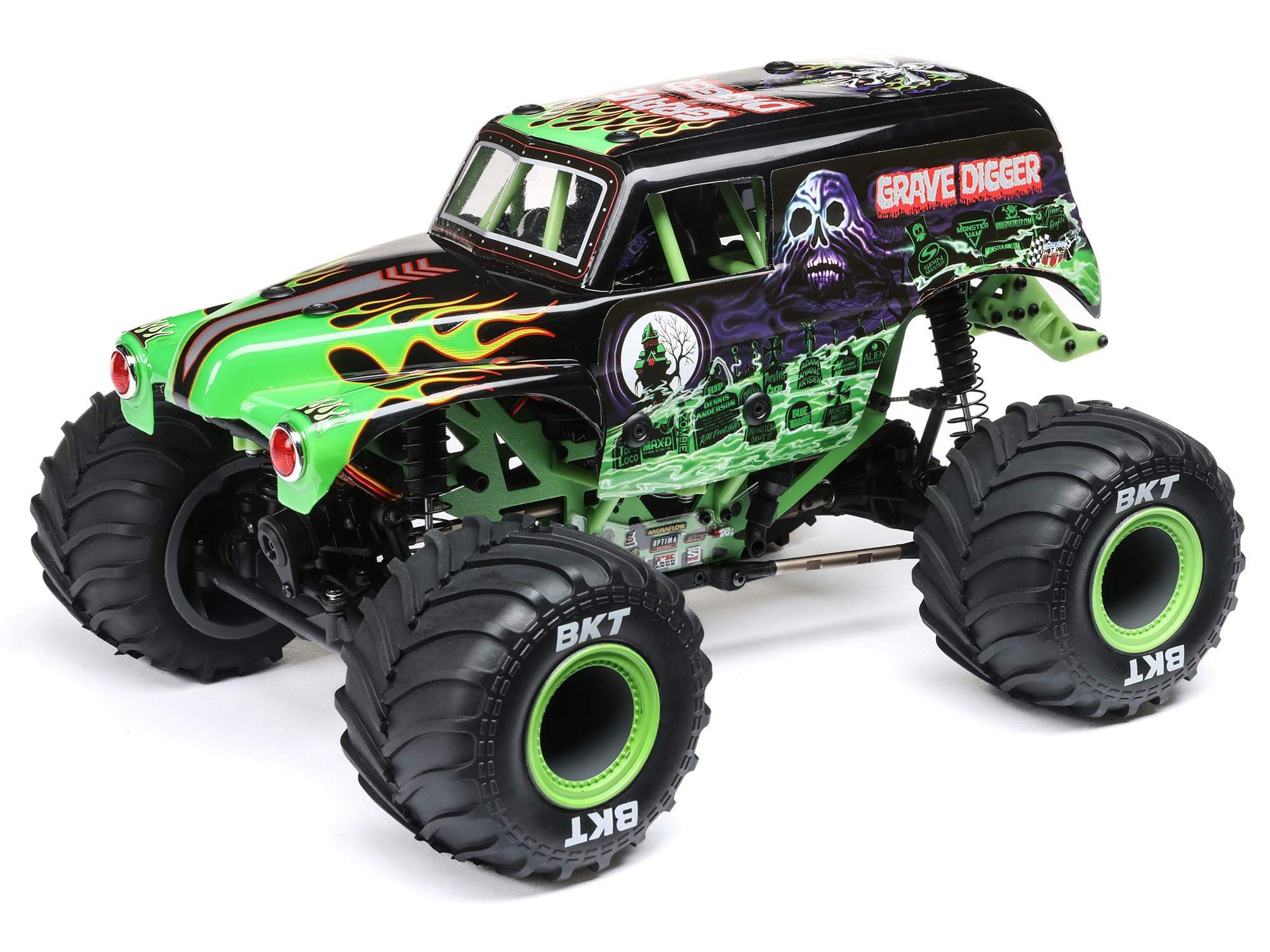 1/18 Mini LMT 4WD Brushed Monster Truck RTR Grave Digger 1/18 Mini LMT 4WD Brushed Monster Truck RTR Grave Digger - Image 1
