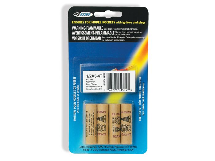 Rocket motors 1/2A3-4T (Pk4) - Image 1
