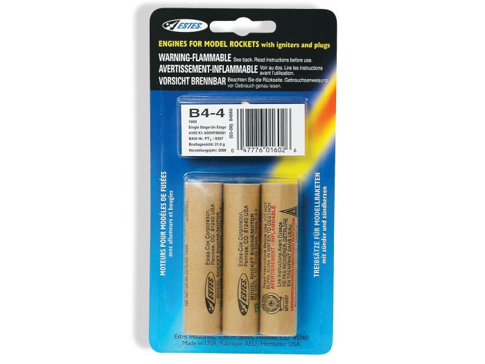 Rocket motors B4-4 (Pk3) - Image 1