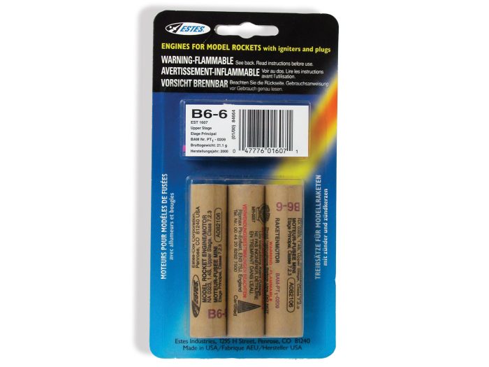 Rocket motors B6-6 (Pk3) - Image 1
