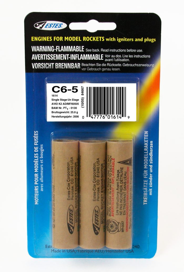 Rocket motors C6-5 (Pk3) - Image 1