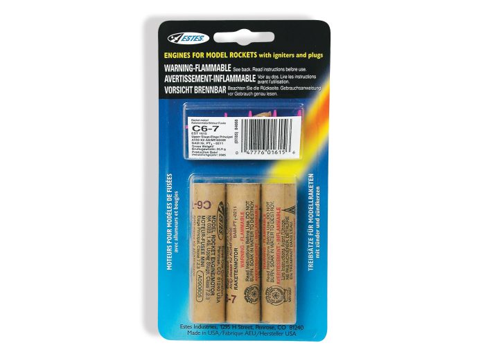 Rocket motors C6-7 (Pk3) - Image 1