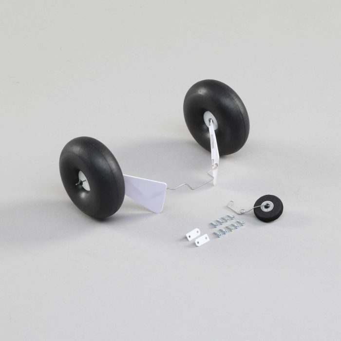 Landing gear set w/float wire, screws: UMX Timber - Image 1