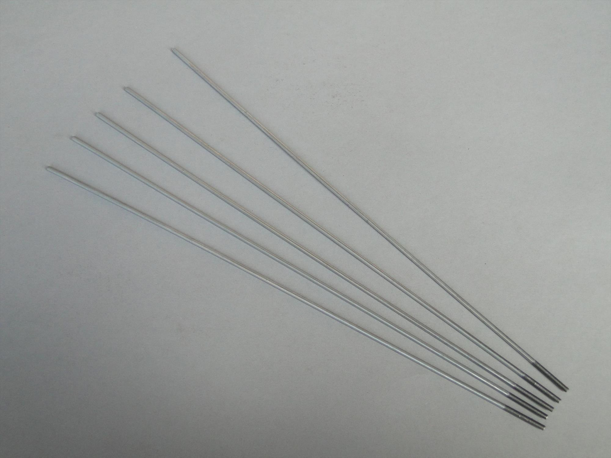 M3 Stainles Steel Rod 300mm w/M3 thread end(pk5) M3 Stainles Steel Rod 300mm w/M3 thread end(pk5) - Image 1